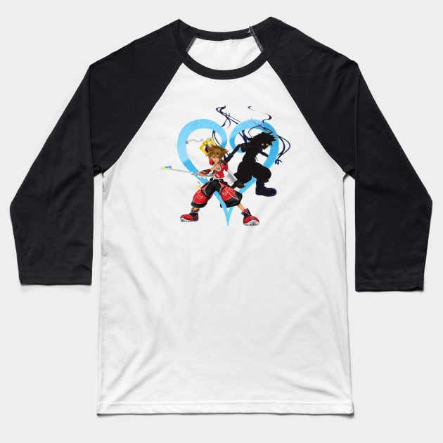 Kingdom Hearts - Light and Darkness Baseball T-Shirt by Nykos